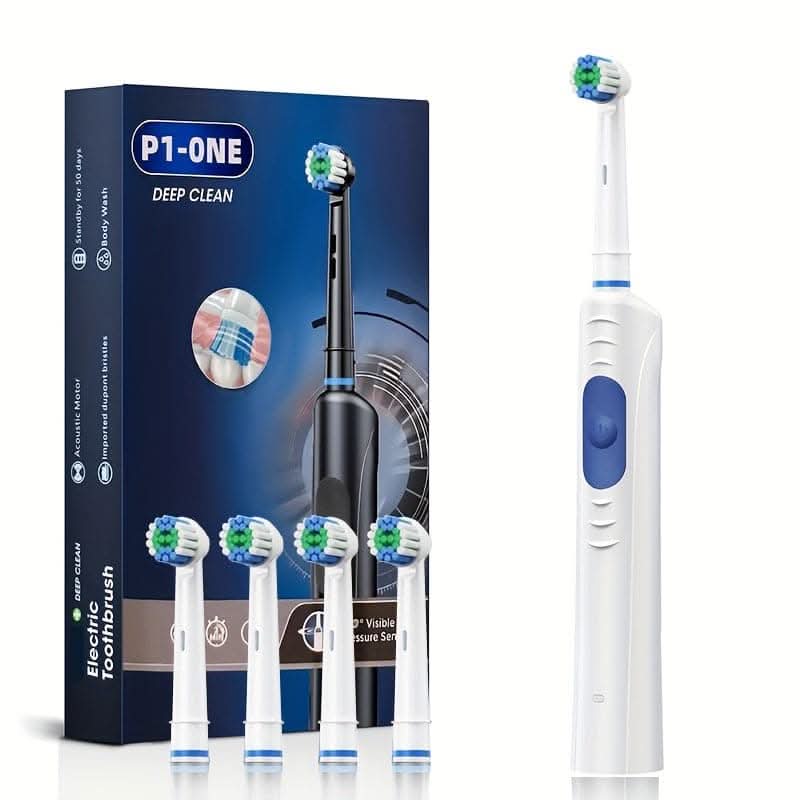 Rechargeable Electric Toothbrush for Adults– 36V Deep Cleaning, USB Charging