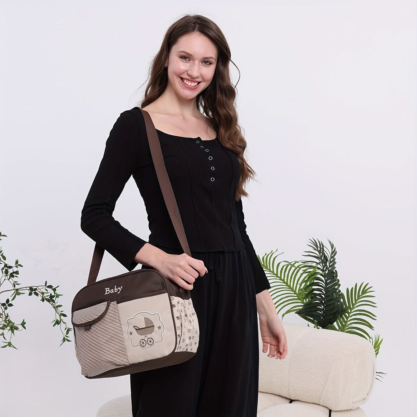 Stylish Mommy Satchel – Large Capacity Lightweight Shoulder Bag