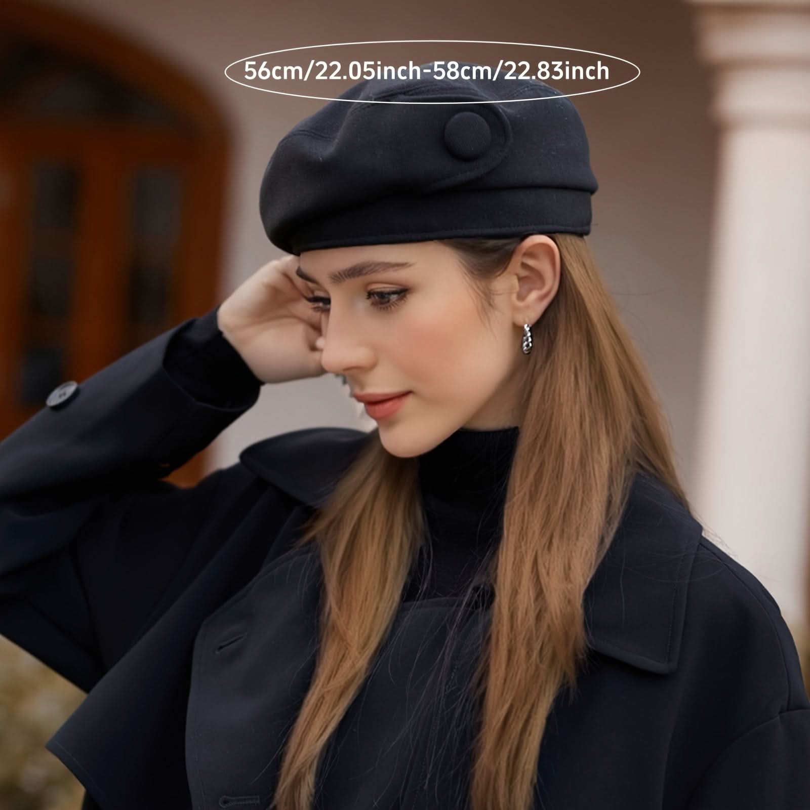 Elegant Women’s Beige Beret Hat – Sun Protection