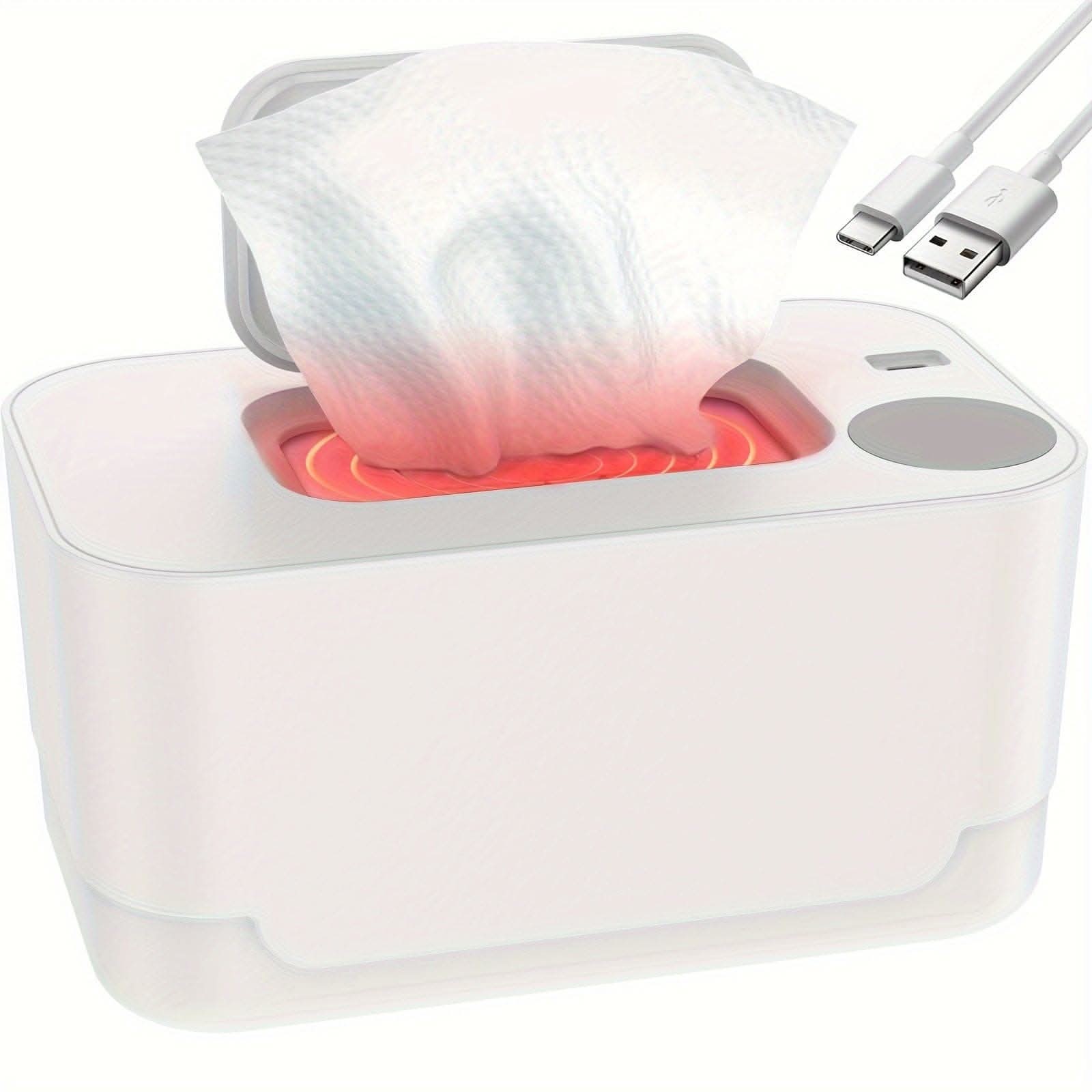2pcs Portable USB Diaper Wipe Warmer