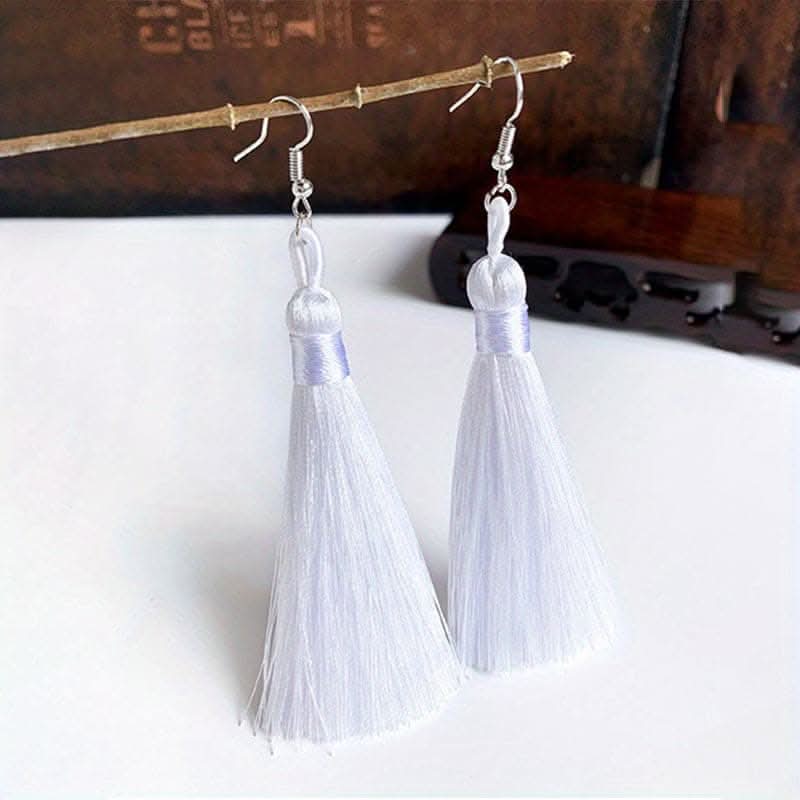 Colorful Tassel Dangle Earrings – Boho Ethnic Style