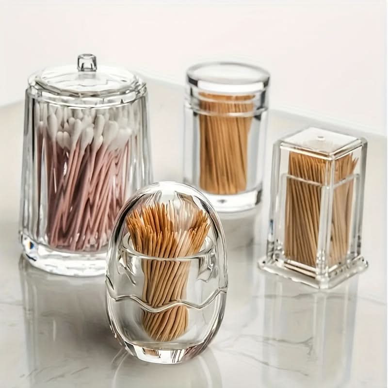 Clear Acrylic Toothpick Dispenser – Durable Square Holder