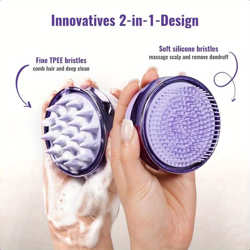 SHINLEA 2-in-1 Scalp Massager & Shampoo Brush
