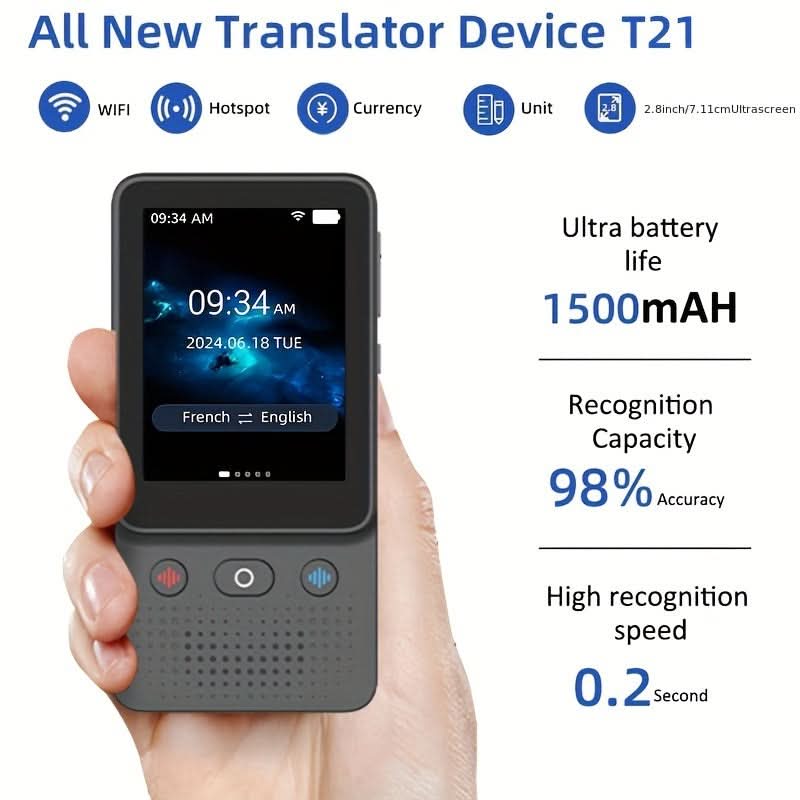 138-Language Real-Time Voice Translator with Offline Translation