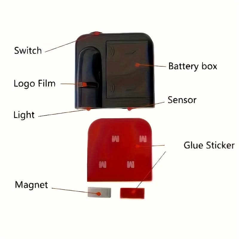 Wireless Car Door Logo Projector Light – Five-Pointed Star Ghost Shadow LED