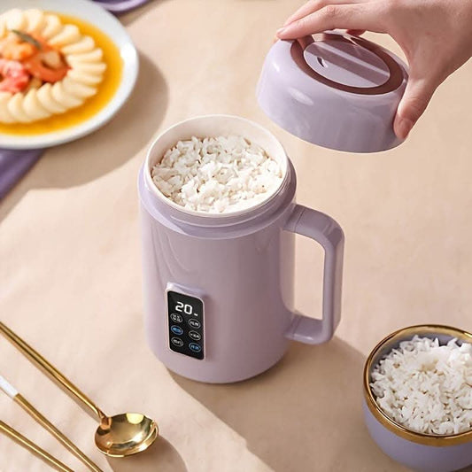 Portable Multi-Function Electric Cooking Pot – 12-Hour Preset, Stew, Soup, and Noodles
