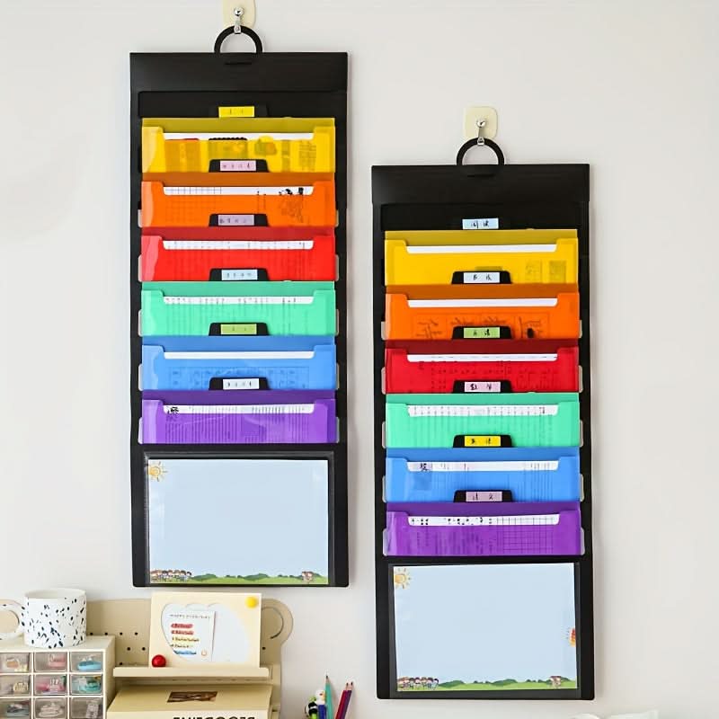 6-Pocket Hanging Wall File Organizer