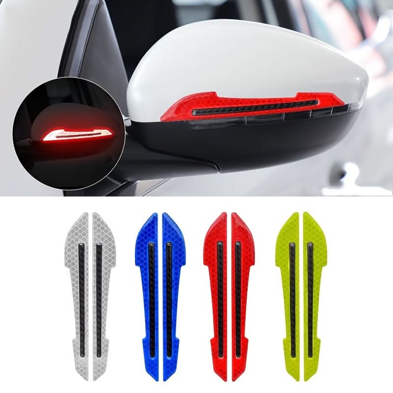 Reflective Safety Car Stickers – Rearview Mirror & Door Edge Tape