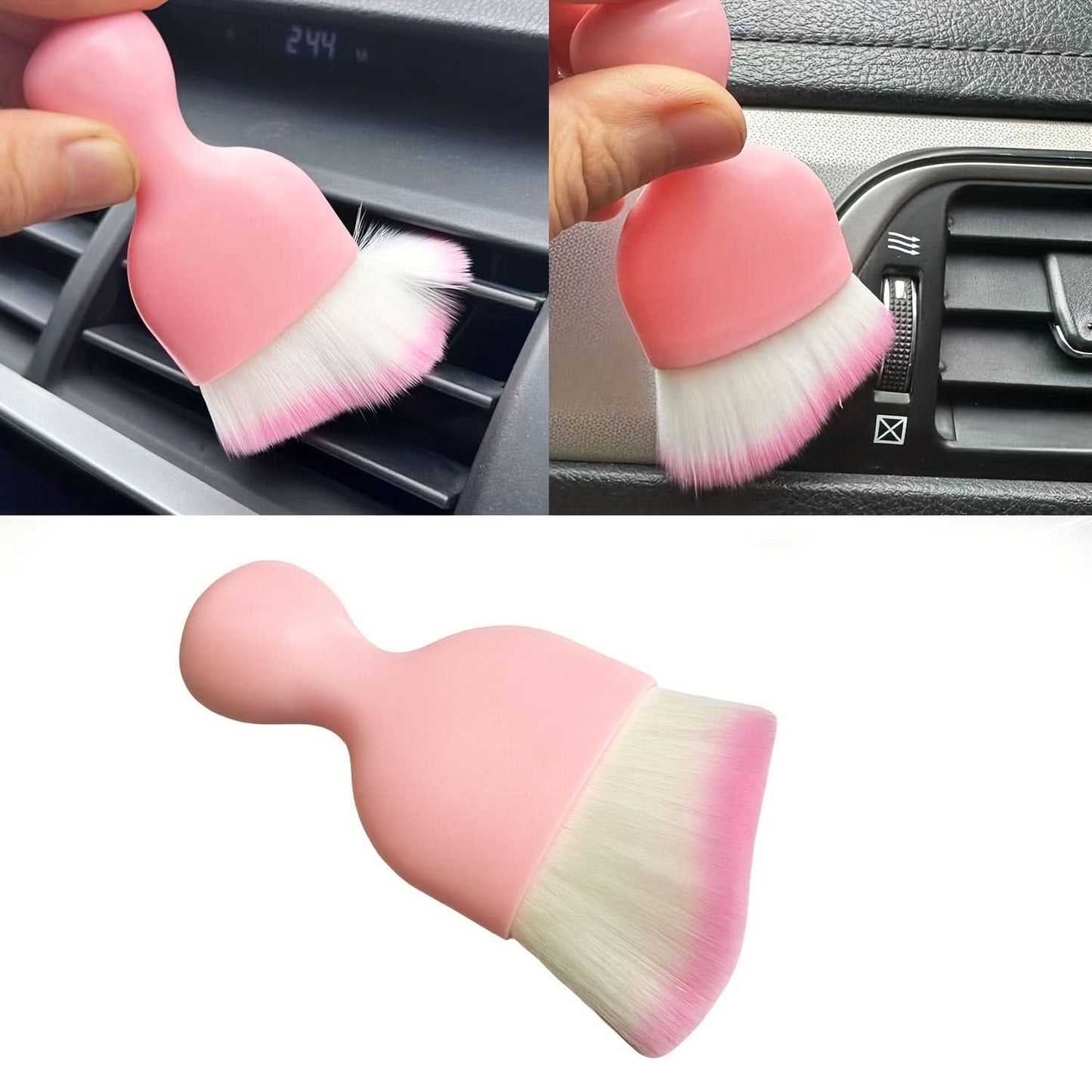 Soft Bristle Car Cleaning Brush for Interior Detailing