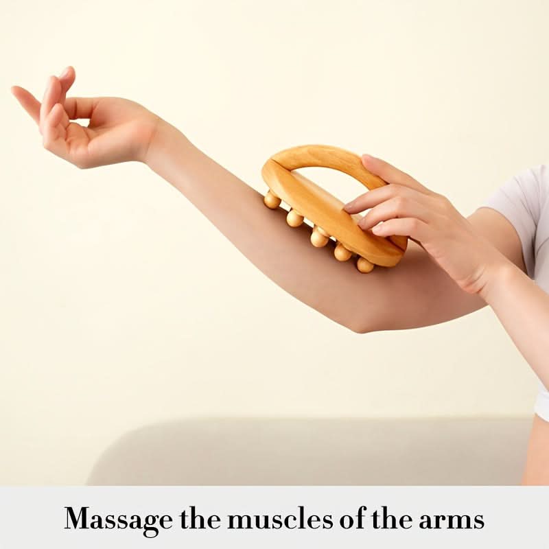 Wood Gua Sha Massage Sticks – 12 Bead Design