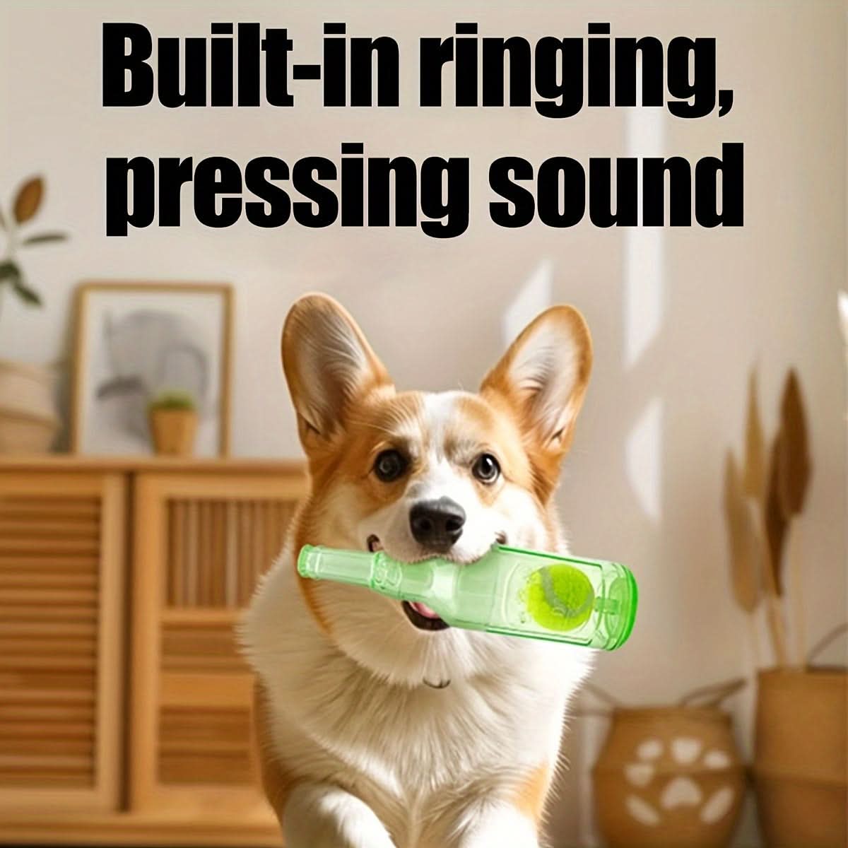 Floating Squeaky Tennis Ball Toy – Durable, All-Breed Dog Fun