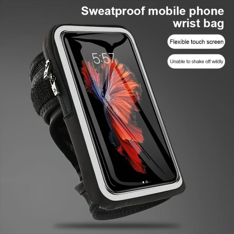 7-inch Universal Touch Screen Running Arm Bag - Waterproof Wrist Pouch