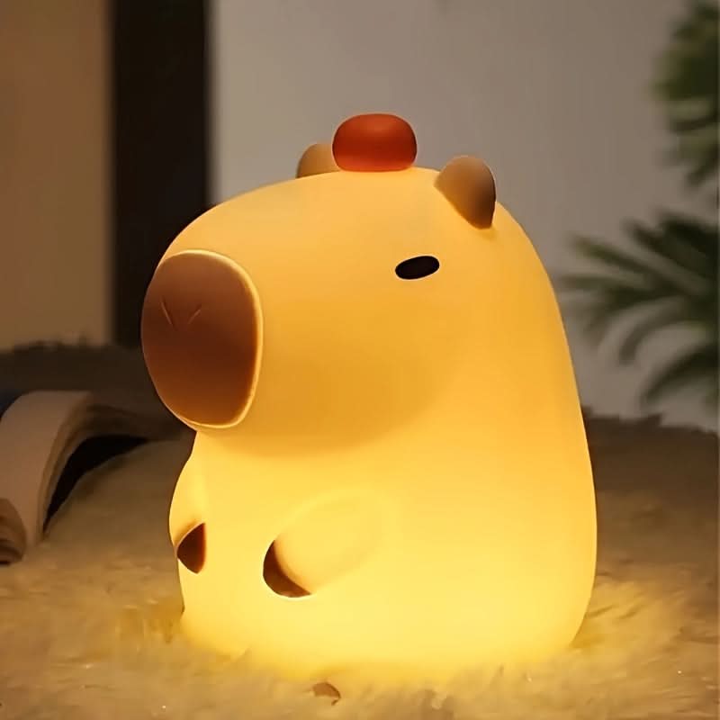 Cute Cartoon Capybara Night Lamp