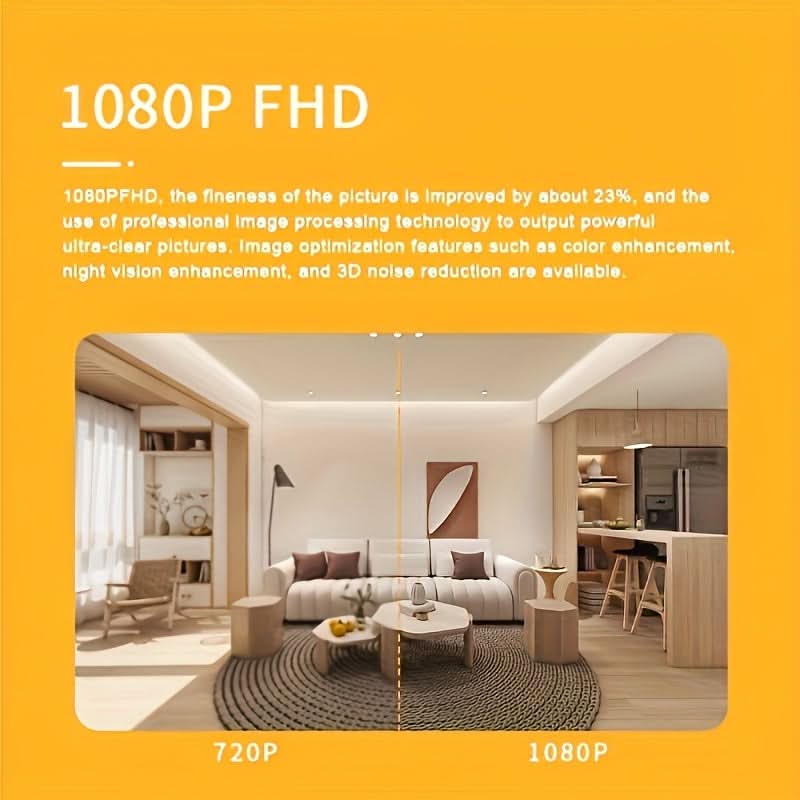 myAI HD Smart Monitor Camera – 1080p Indoor Security Cam with Nightlight & WiFi