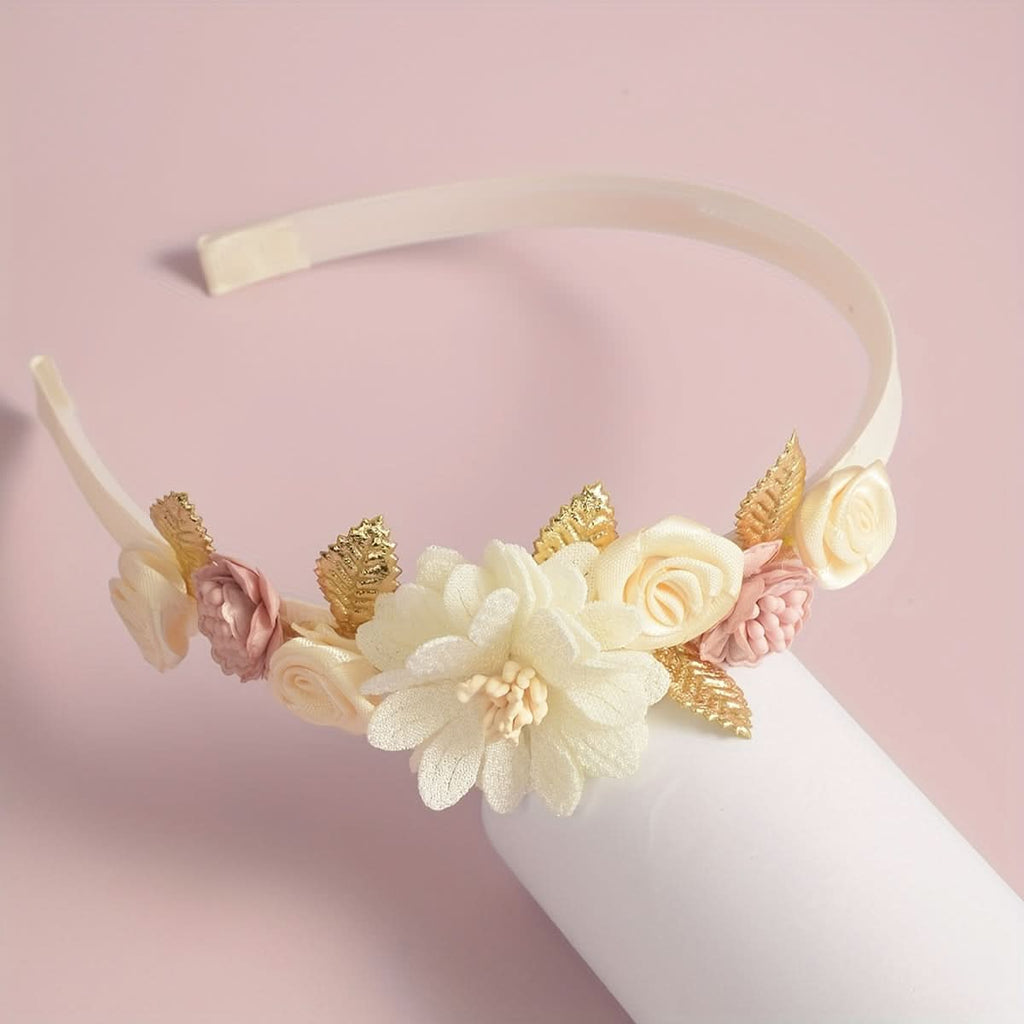 Vintage Floral Leaf Hair Band for Women