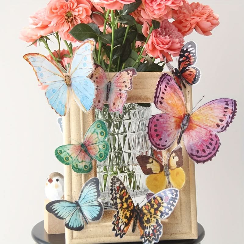 3D Butterfly Wall Stickers, Self-Adhesive Decor Set
