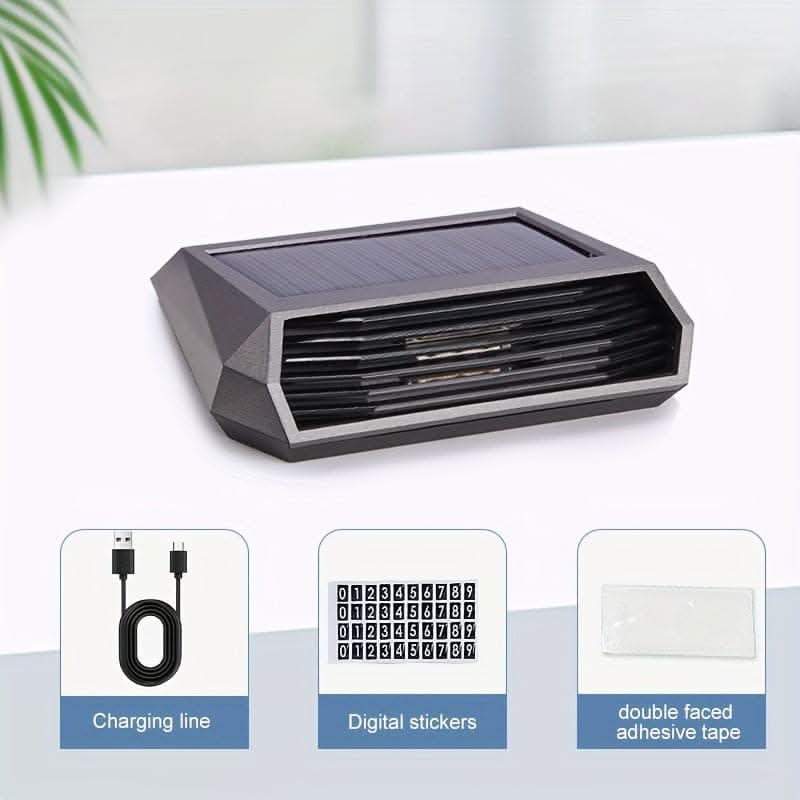 Solar-Powered Car Air Purifier –With USB Type-C Charging