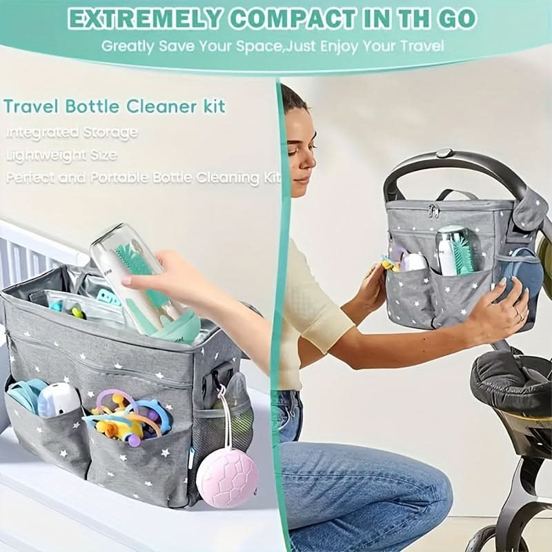 Electric Bottle Brush with UV Sterilization, Multifunctional Cleaning Cup Set