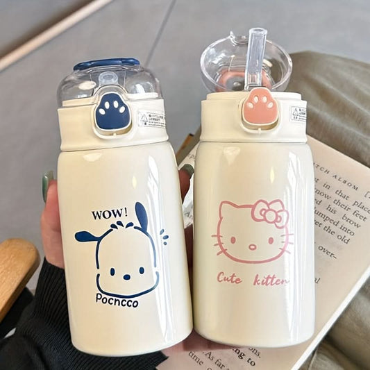 Pochacco Hello Kitty Stainless Steel Insulated Vacuum Flask