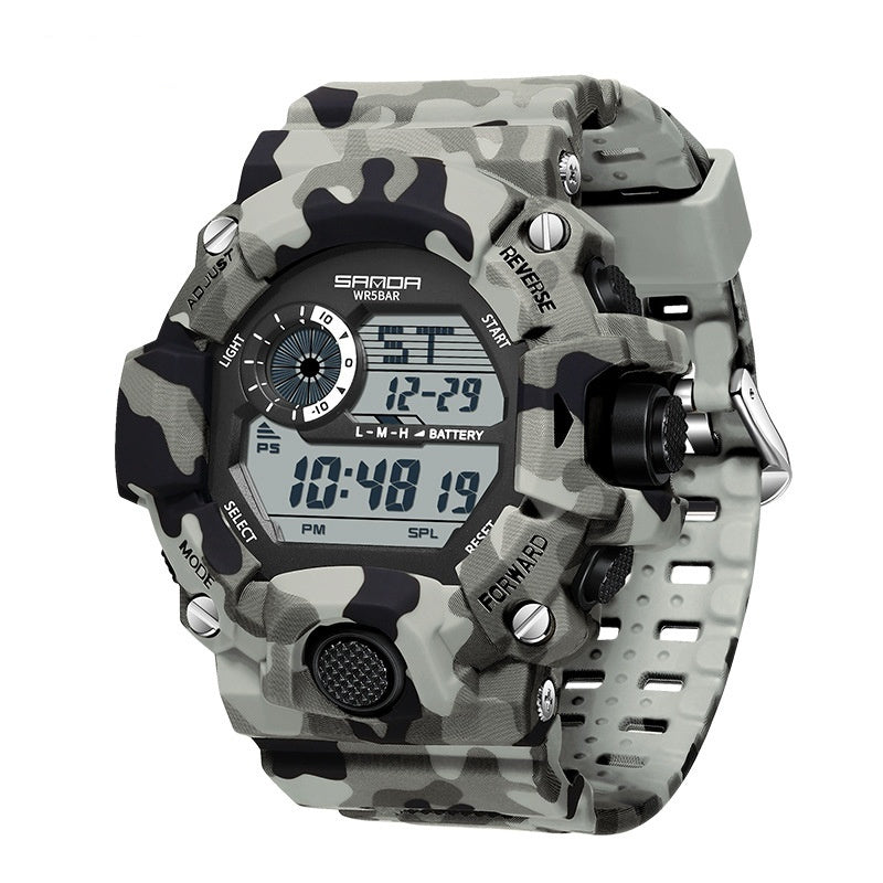 Sanda 2183 Camouflage Digital Sports watch for Men