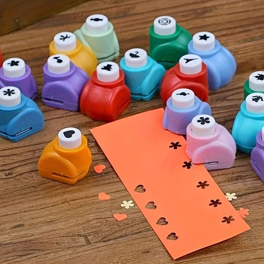 6-Piece Mini Embossing Punch Set for Crafts