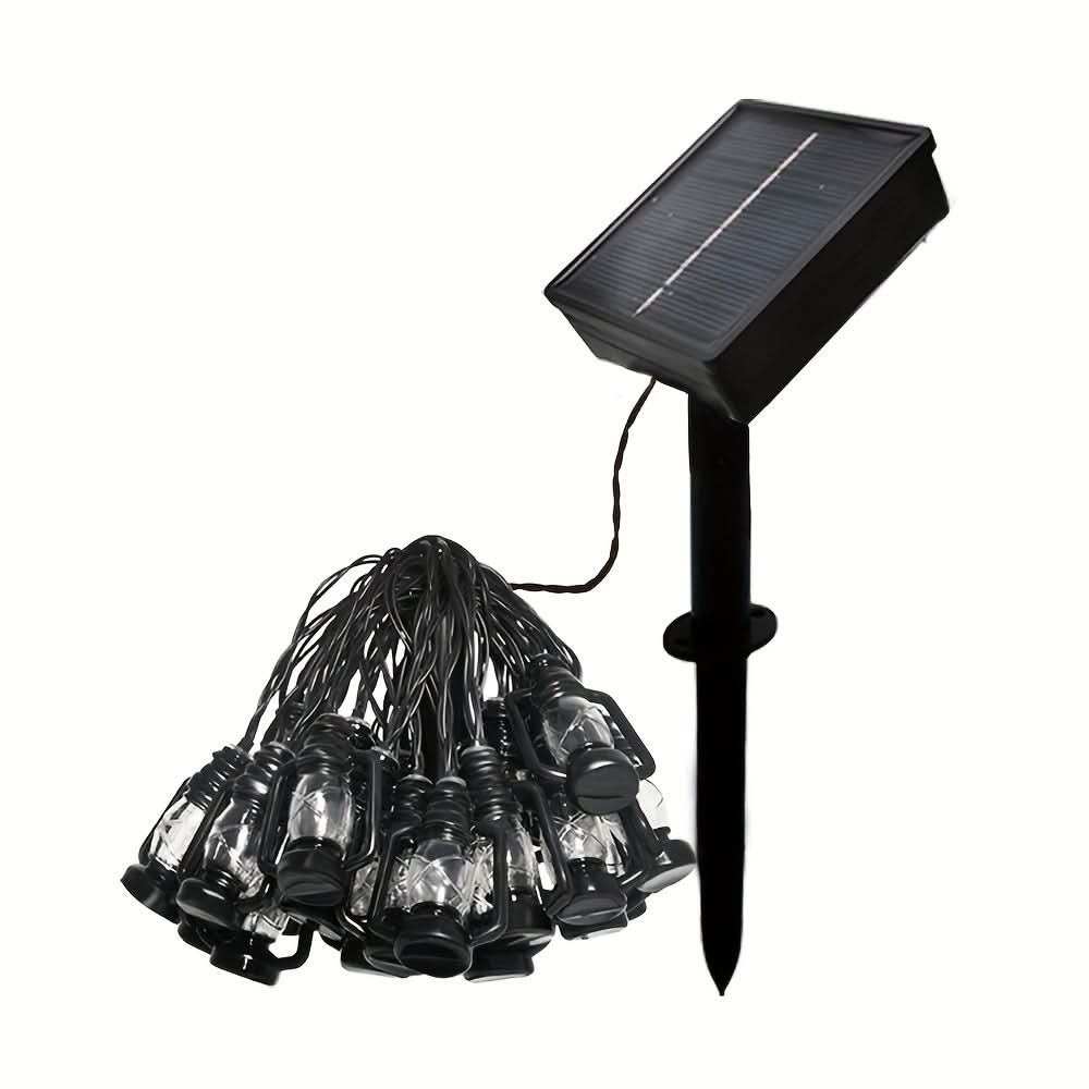Solar-Powered Antique Lantern Fairy Lights, 6.3 meters