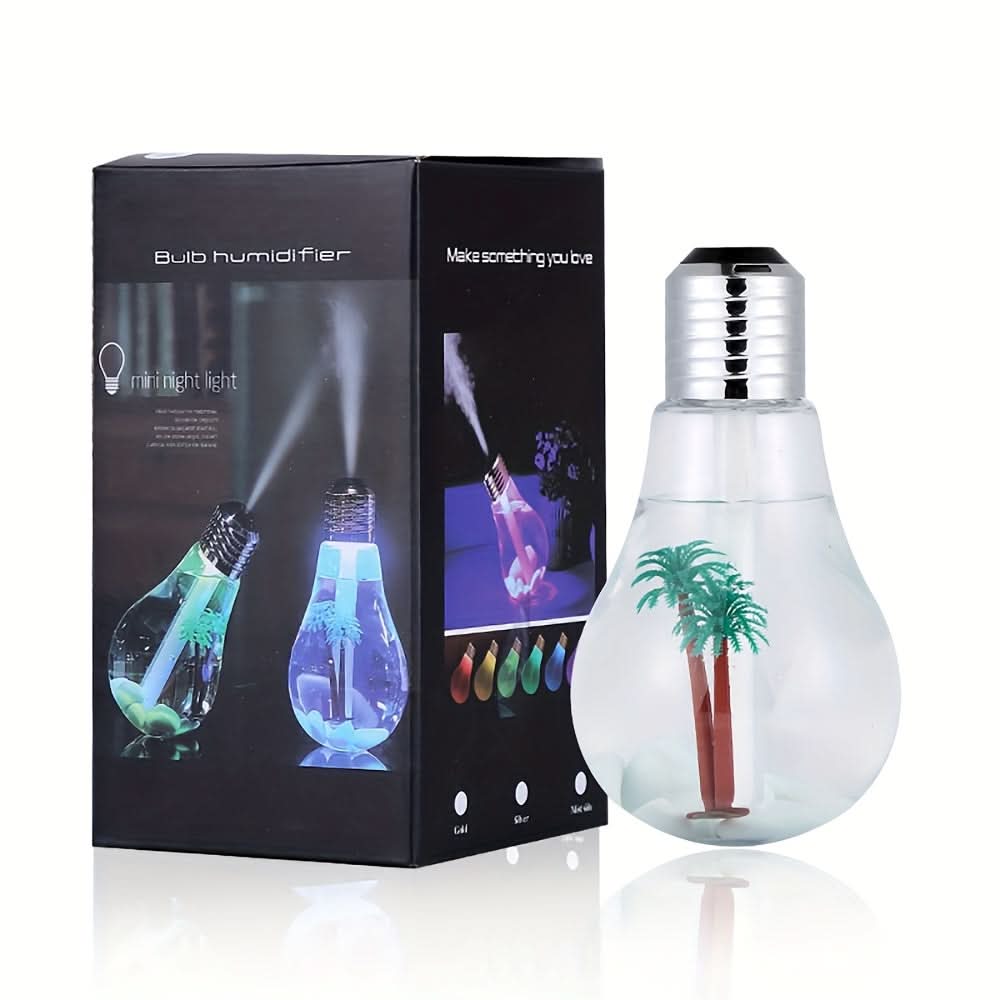 USB Light Bulb Humidifier with Nightlight