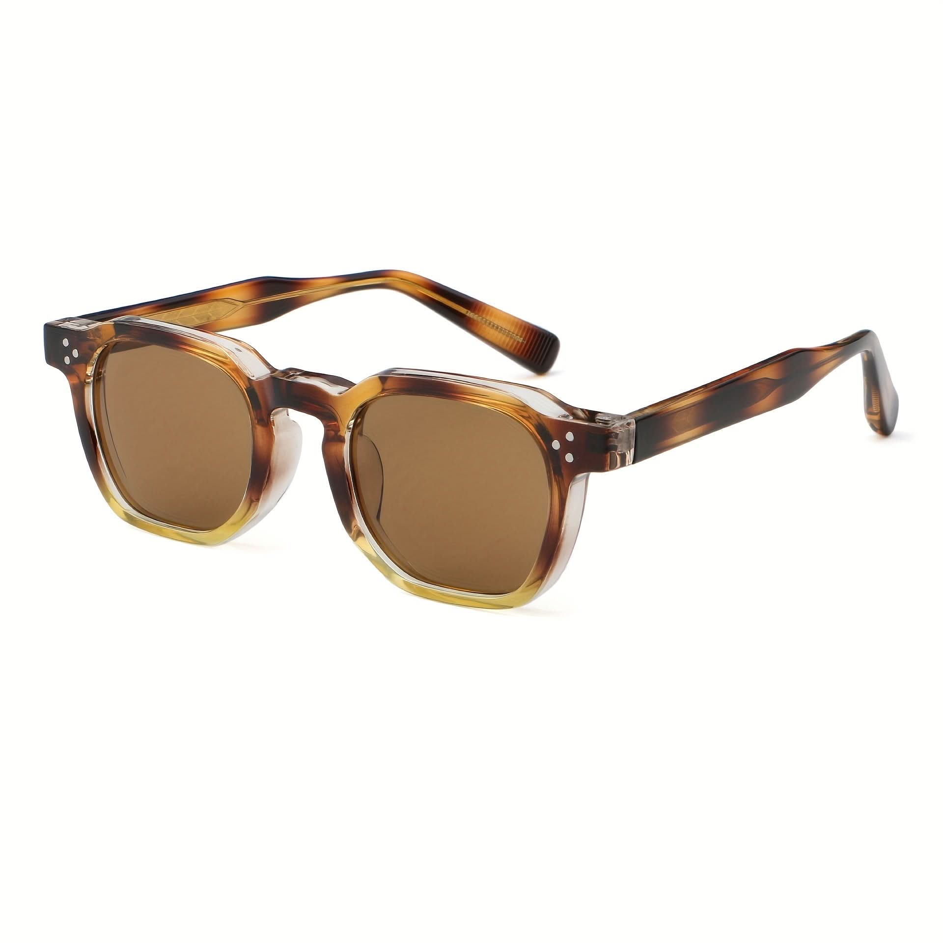 Vintage Retro Square Frame Glasses – Stylish Accessories for Adventurers