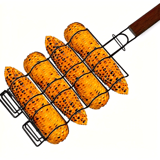 Metal BBQ Corn Grilling Basket - Non-Stick