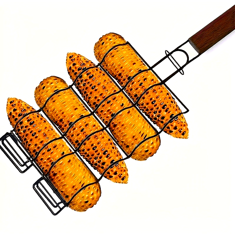 Metal BBQ Corn Grilling Basket - Non-Stick