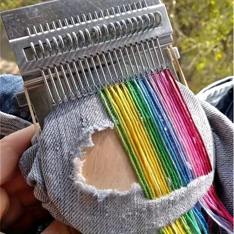 Mini Wooden Weaving Loom – DIY Fabric Craft Tool for Handmade Pet Clothing