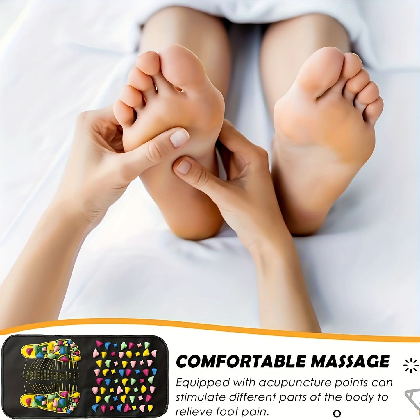 Comfort Foot Massage Mat for Acupressure Relief