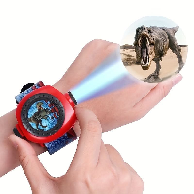 24-Image Cartoon Projector Watch – Digital Wrist Watch with Flashlight