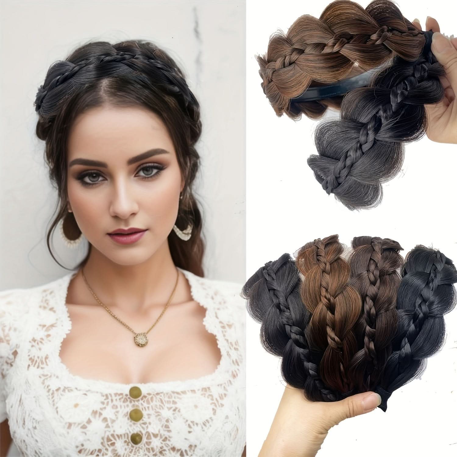 Synthetic Twist Braid Headband – Hair Accessory