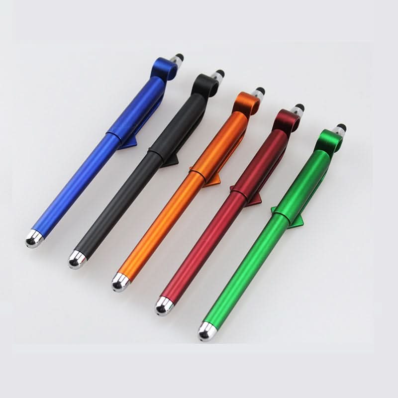 5pcs 3in1 Mobile Phone Holder BallPoint Pen Touch Screen Swipe Pen