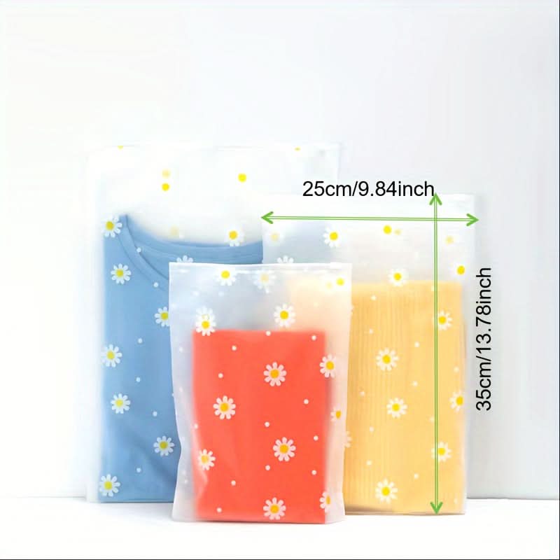 10PCS Fashionable Zipper Storage Bags - Fun Prints & Secure ZipLock