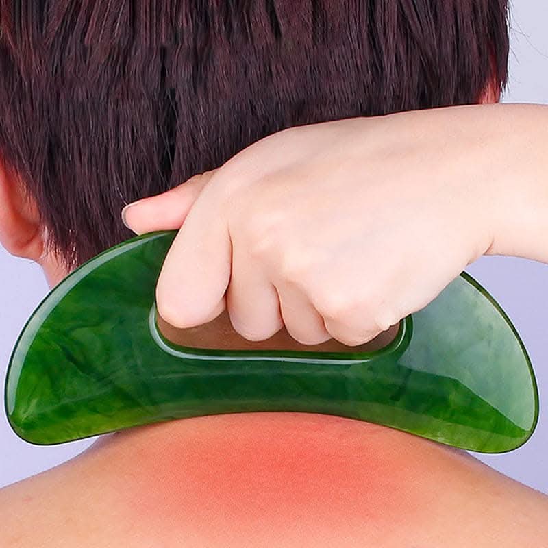 Gua Sha Scraping Massage Tools – Jade Facial Massager
