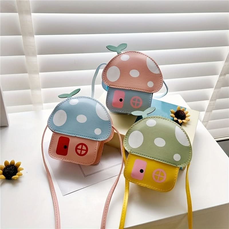 Mushroom-Shaped Crossbody Bag for Kids