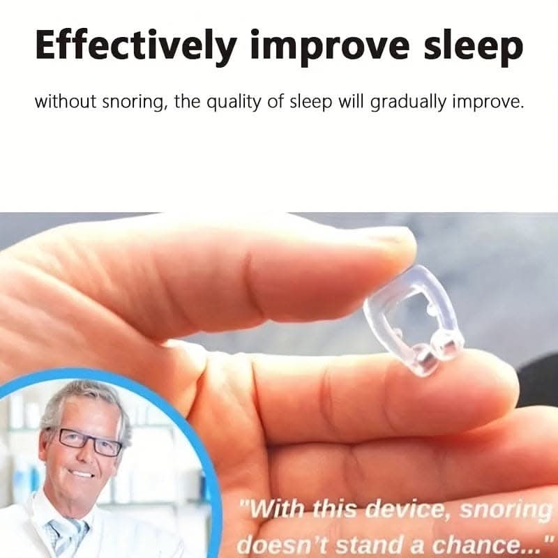 Pack of 3 Silicone Anti-Snoring Device Set for Better Sleep