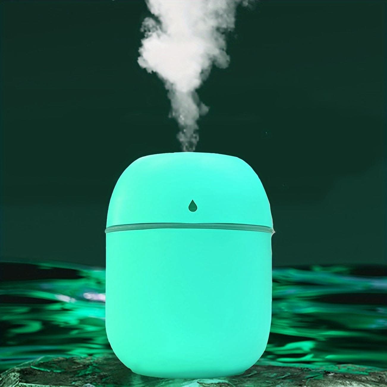 220ml Large Capacity Mini Desktop Humidifier - Whisper-Quiet & USB Powered