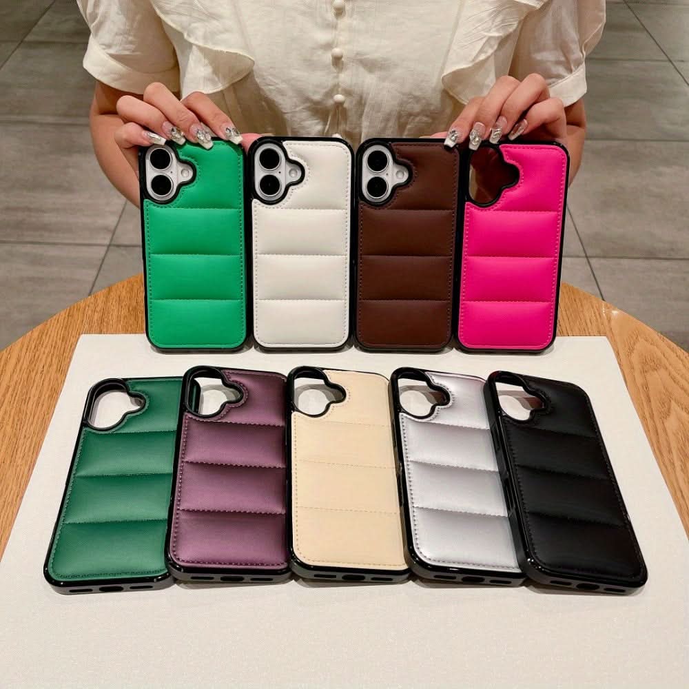 3D Down Jacket Silicone iPhone Case
