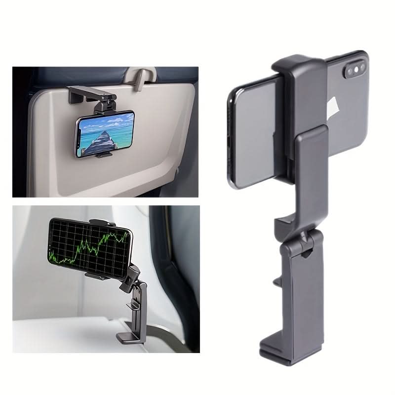 Portable Airplane Phone Holder – Adjustable Rotatable Travel Stand for Train