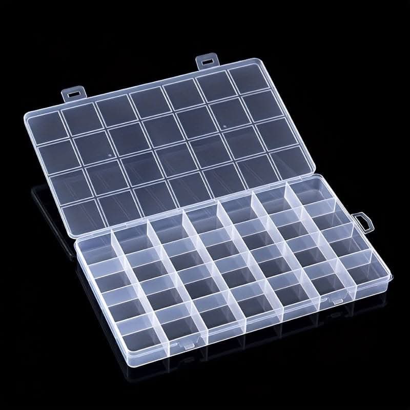 Multifunctional Transparent Desktop Storage Box – 10/15/24 Grid