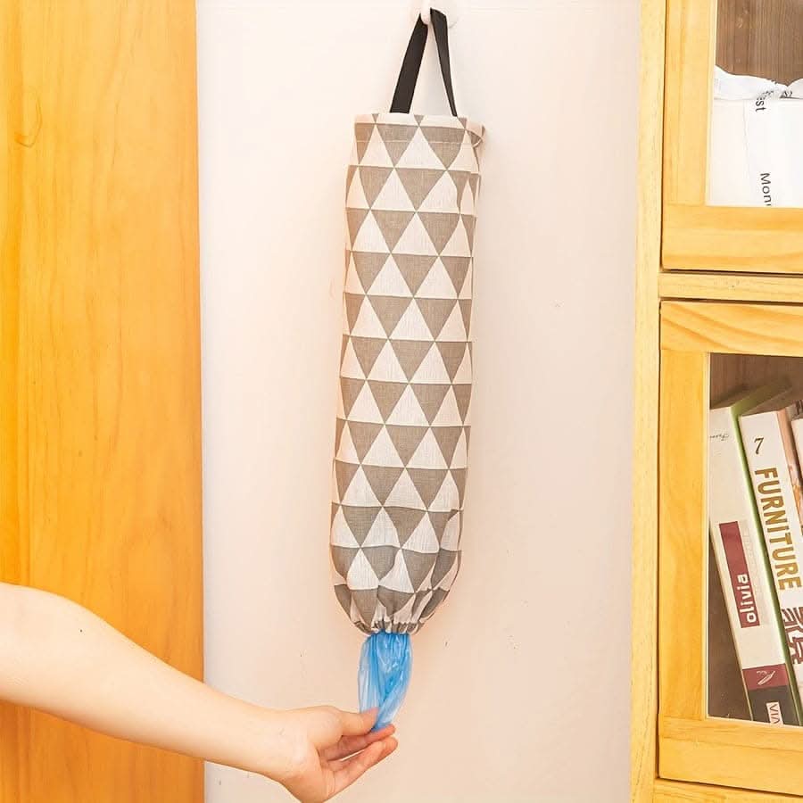 Wall-Mounted Garbage Bag Storage - Kitchen & Plastic Bag Organizer