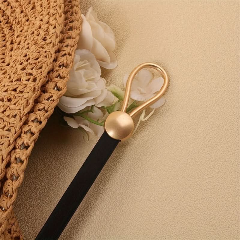 PU Leather Knotted Skinny Belt for Women