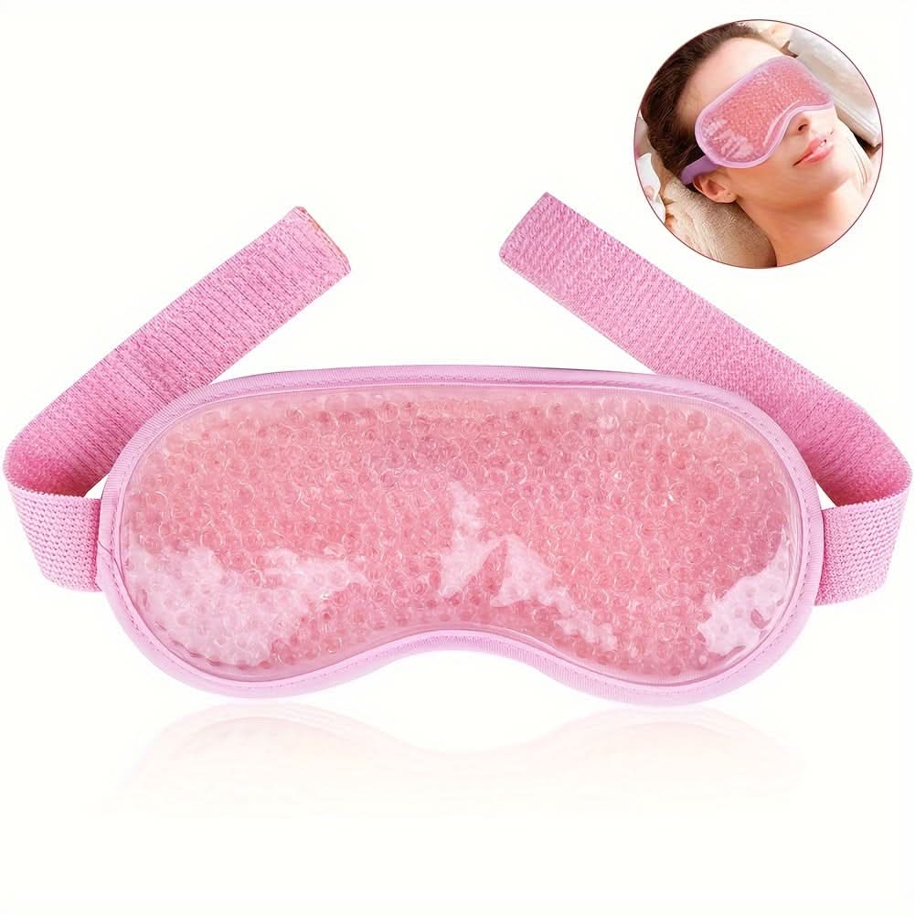 Gel Eye Mask for Puffy Eyes, Dark Circles & Migraines – Hot/Cold Therapy