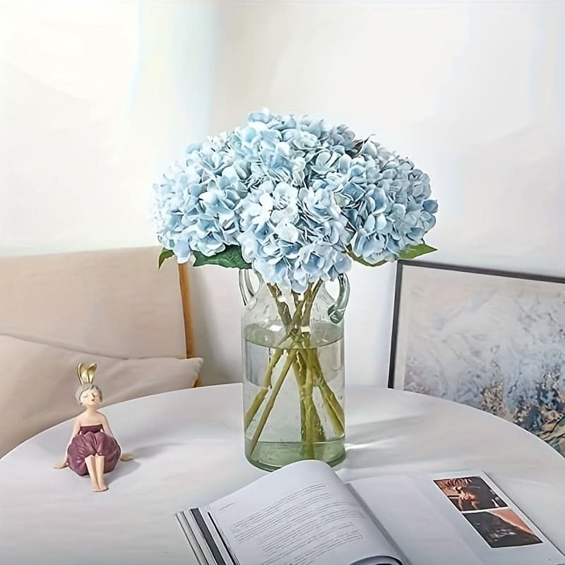 Artificial Hydrangea Flower Set, Realistic Outdoor Decor
