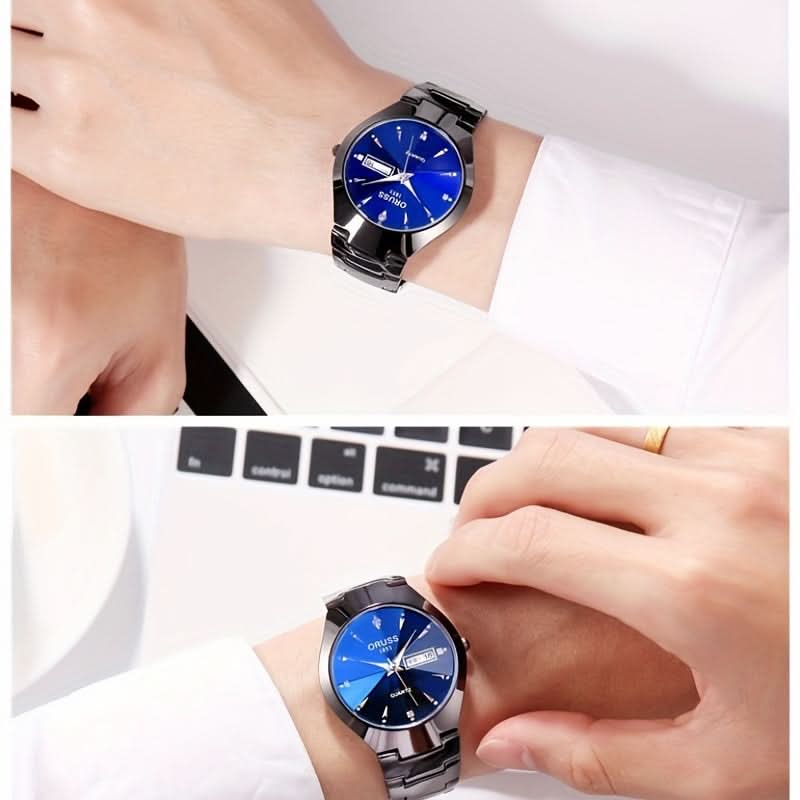 Ruggedly Stylish Gentleman’s Watch – Waterproof with Calendar Display