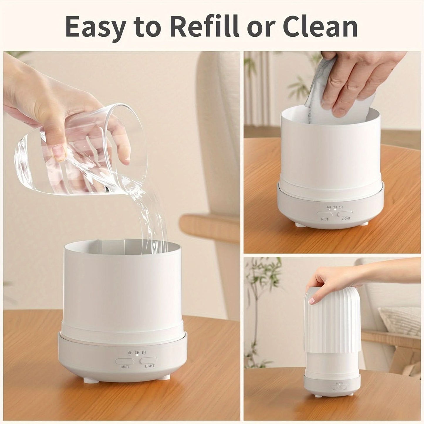 Ultrasonic Aroma Diffuser with LED Light