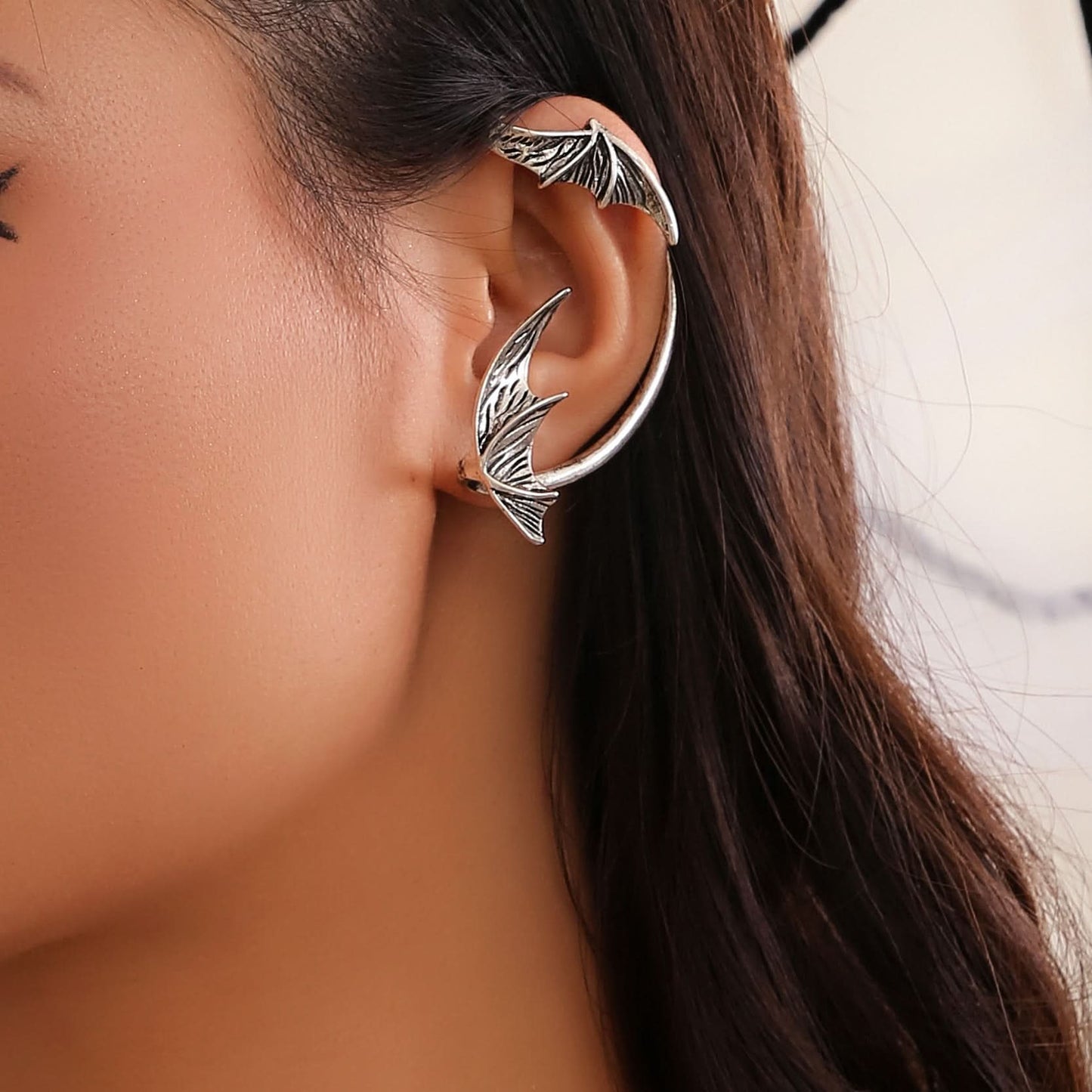 Punk Bat Wing Alloy Ear Cuff
